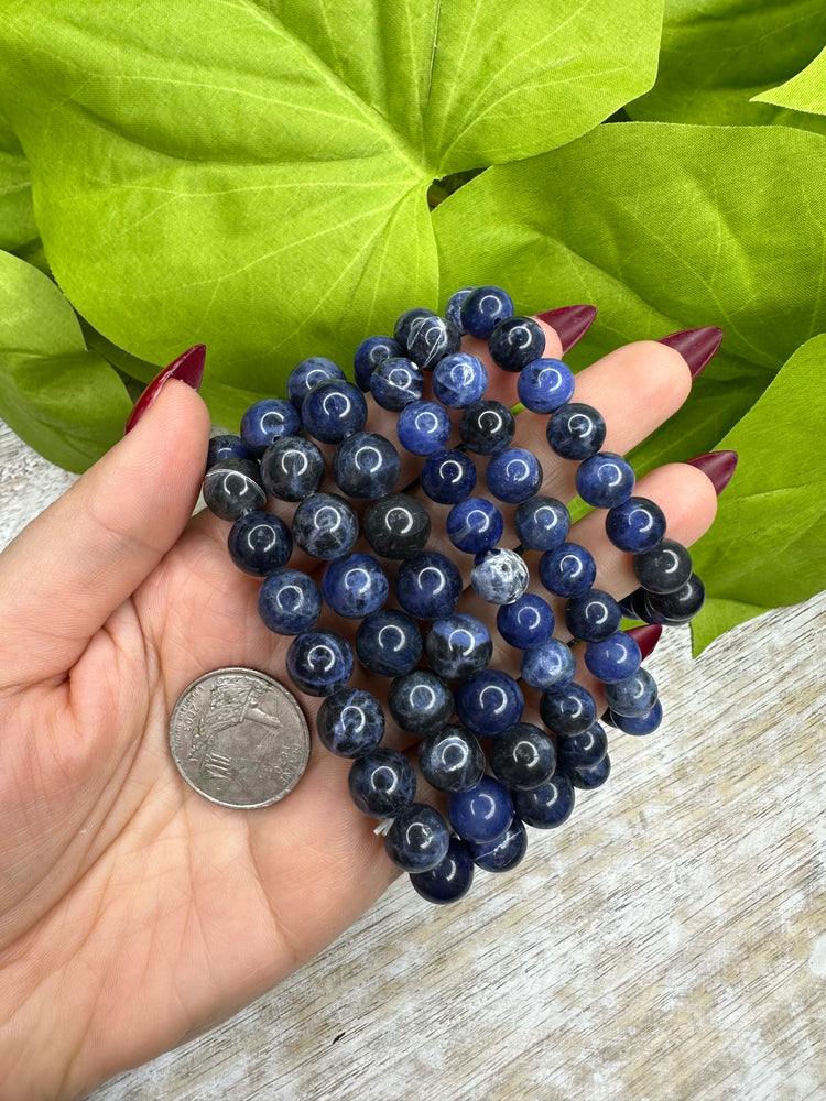 Sodalite bracelet - 2 different sizes - soothes anxiety, communication