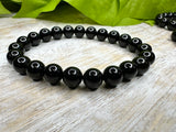 Black Tourmaline Bracelet - Filters negativity, empath protection, protection
