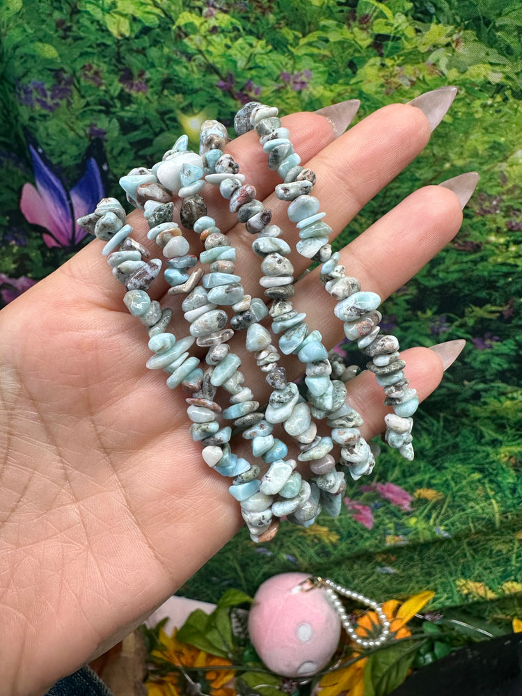 Larimar Chip Bracelet