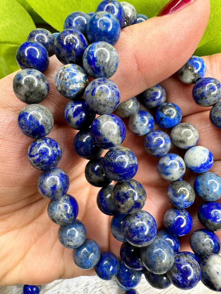 Lapis Lazuli Bracelet - Intuition, spirituality, self discovery, psychic workings