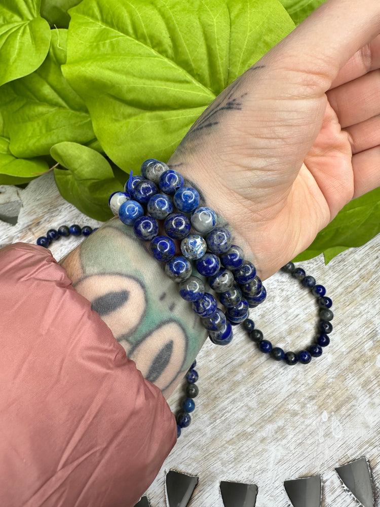 Lapis Lazuli Bracelet - Intuition, spirituality, self discovery, psychic workings