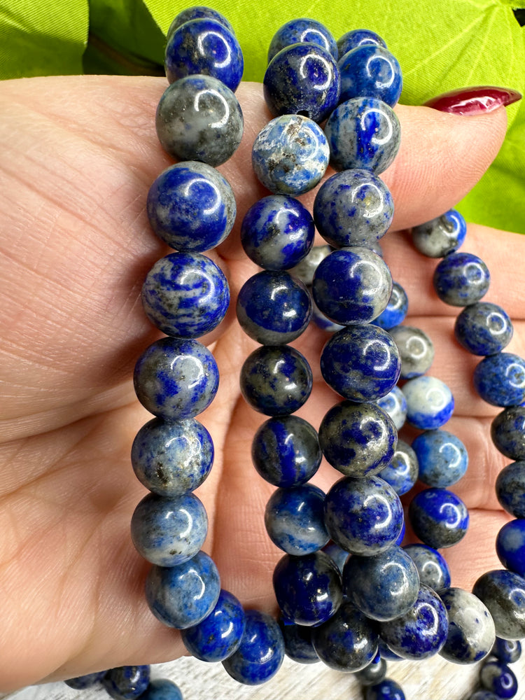 Lapis Lazuli Bracelet - Intuition, spirituality, self discovery, psychic workings