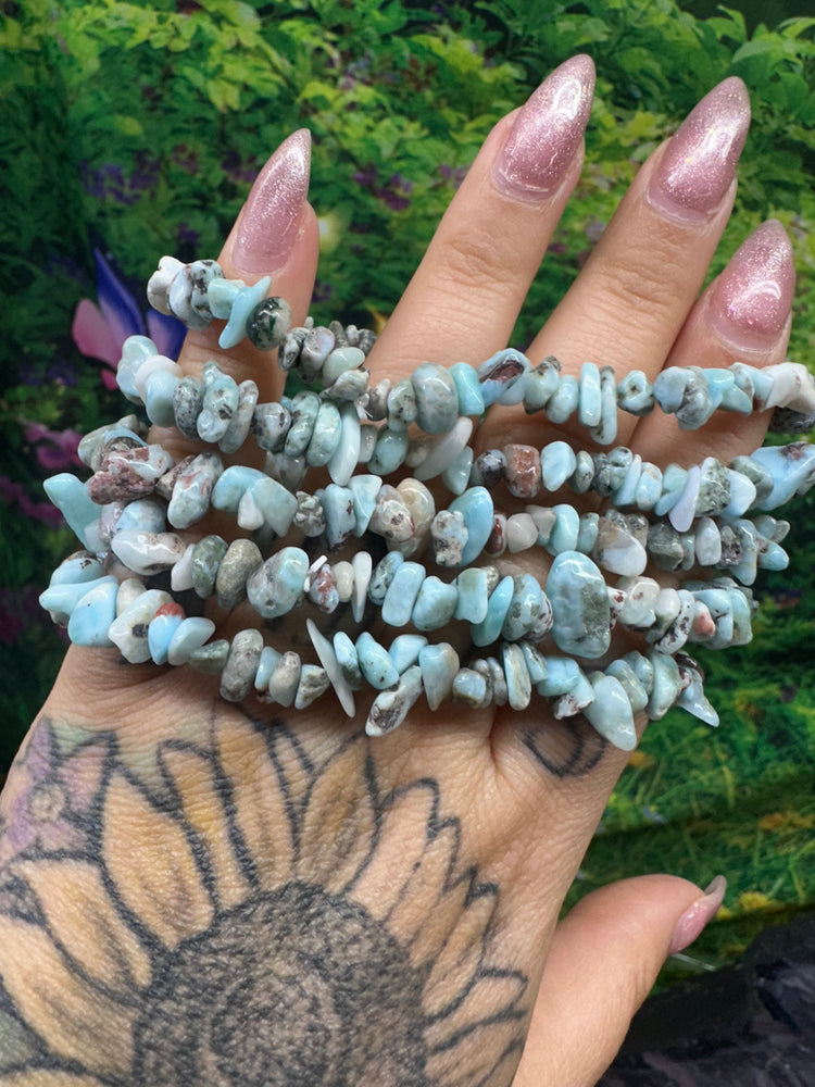 Larimar Chip Bracelet