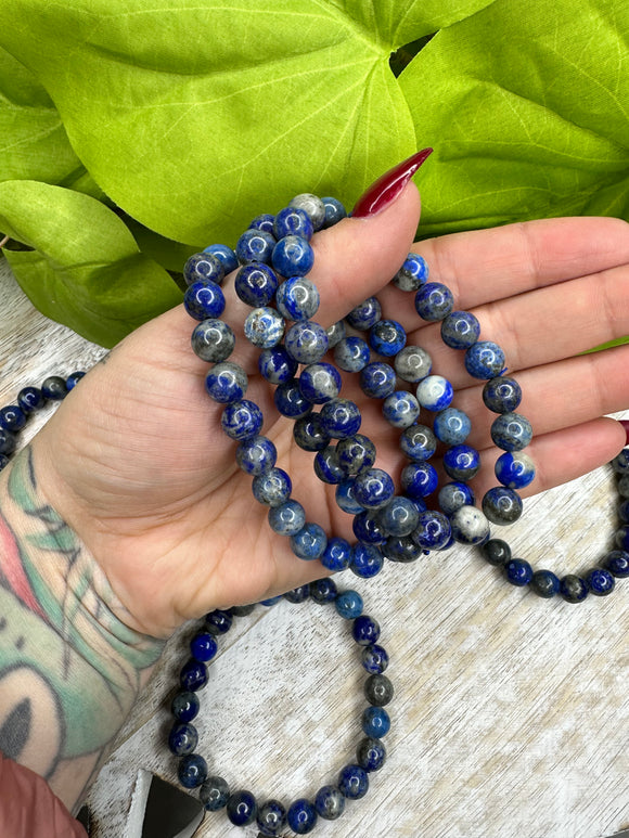 Lapis Lazuli Bracelet - Intuition, spirituality, self discovery, psychic workings