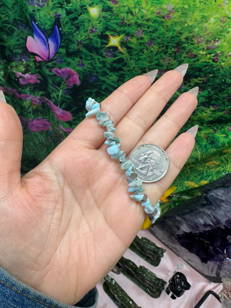 Larimar Chip Bracelet