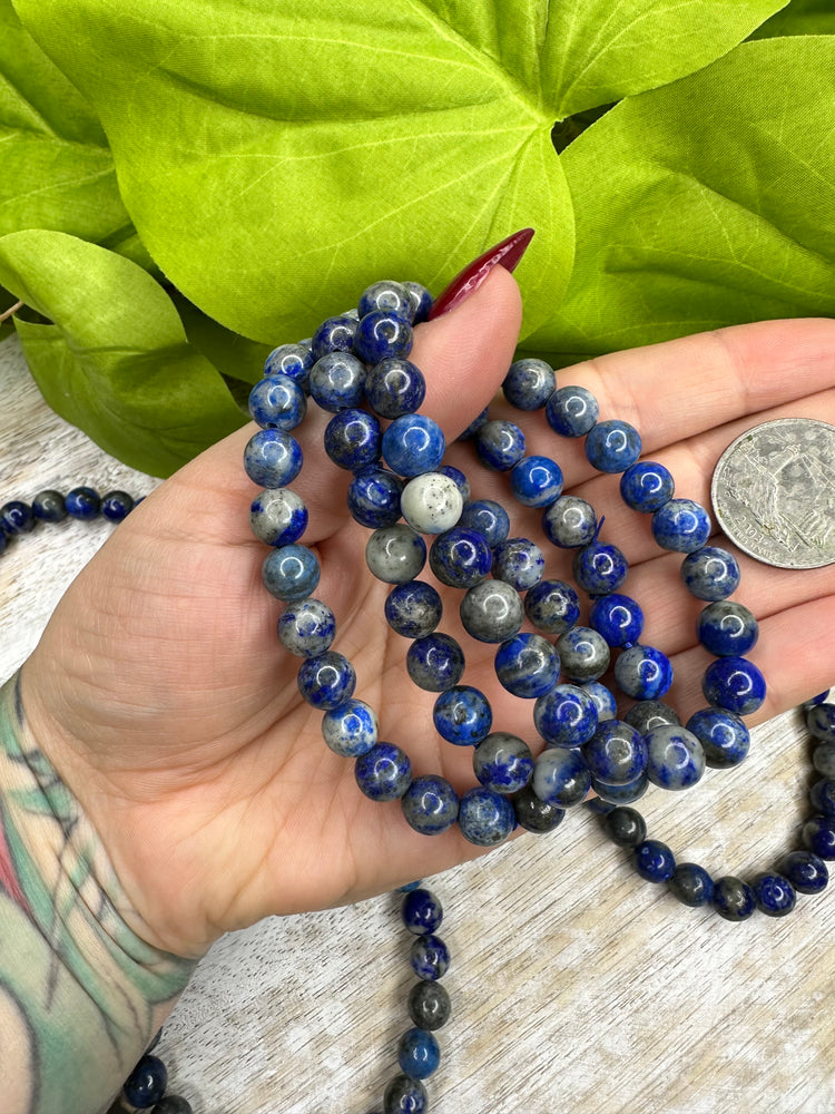 Lapis Lazuli Bracelet - Intuition, spirituality, self discovery, psychic workings