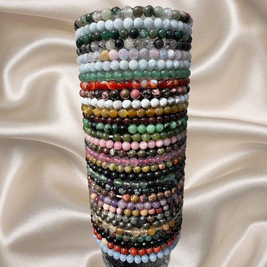 Gemstone Elastic 4 MM bracelet