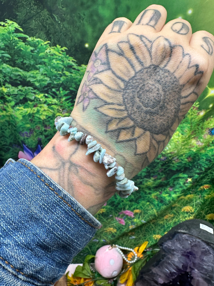 Larimar Chip Bracelet