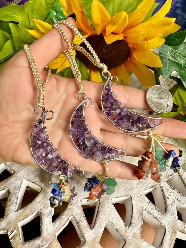 Amethyst Moon Hanger