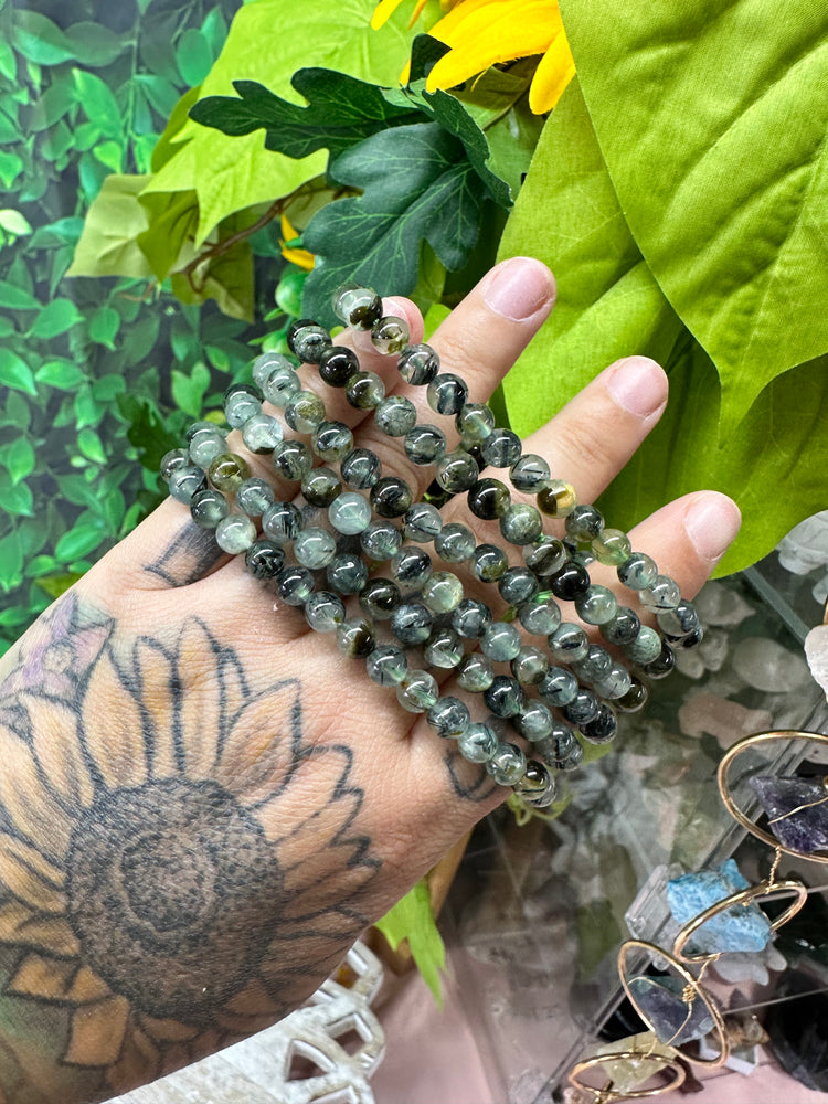 Prehnite/Epidote Bracelet