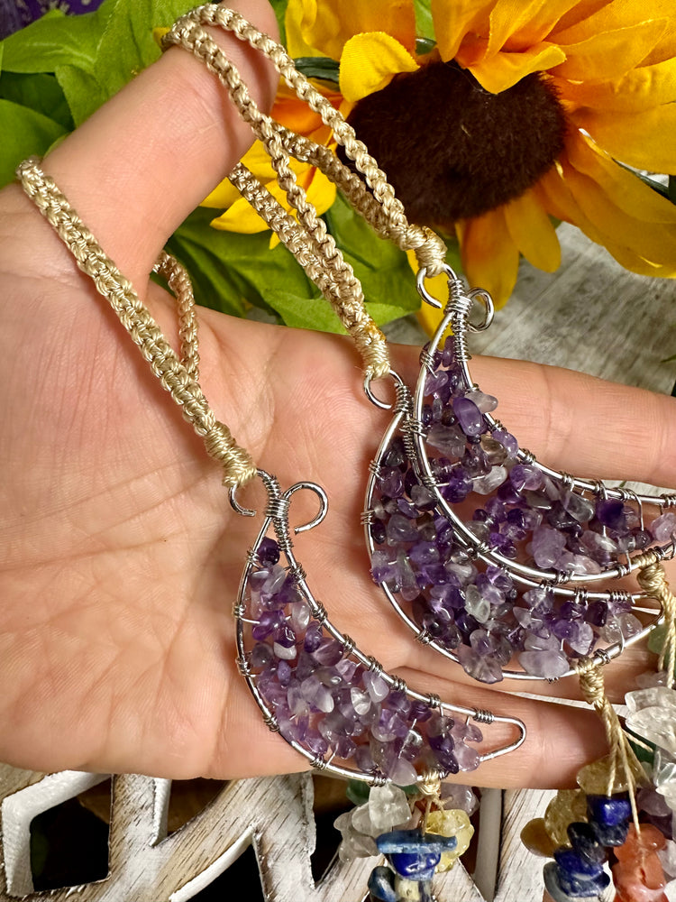 Amethyst Moon Hanger