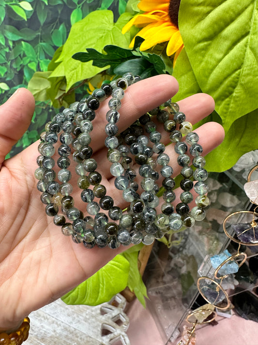 Prehnite/Epidote Bracelet