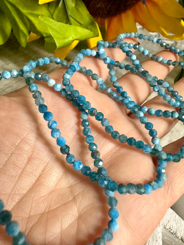 Blue Apatite Faceted Bracelet