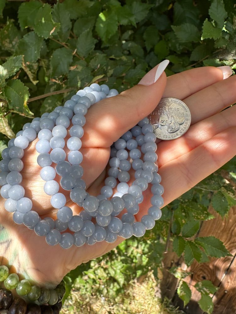 Angelite bracelet - 2 different sizes