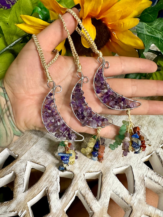 Amethyst Moon Hanger