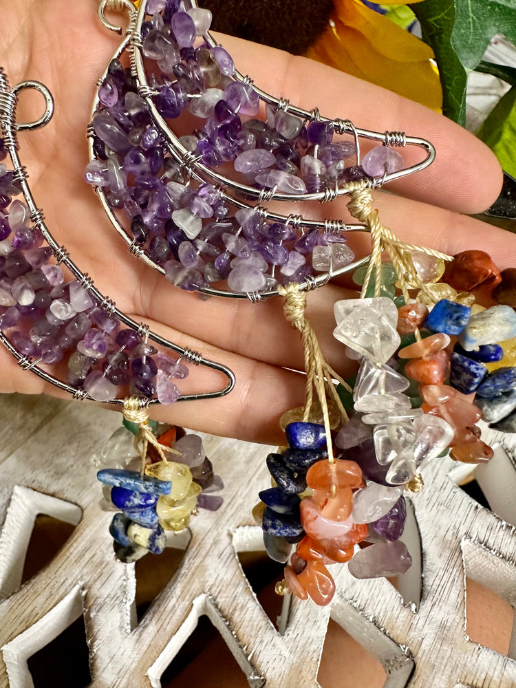 Amethyst Moon Hanger