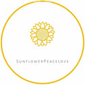 Sunflower Peace Love Crystals