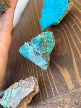 One Raw Chrysocolla from Peru