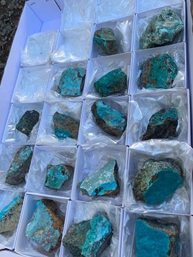 One Raw Chrysocolla from Peru