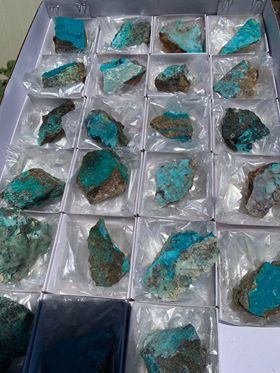 One Raw Chrysocolla from Peru