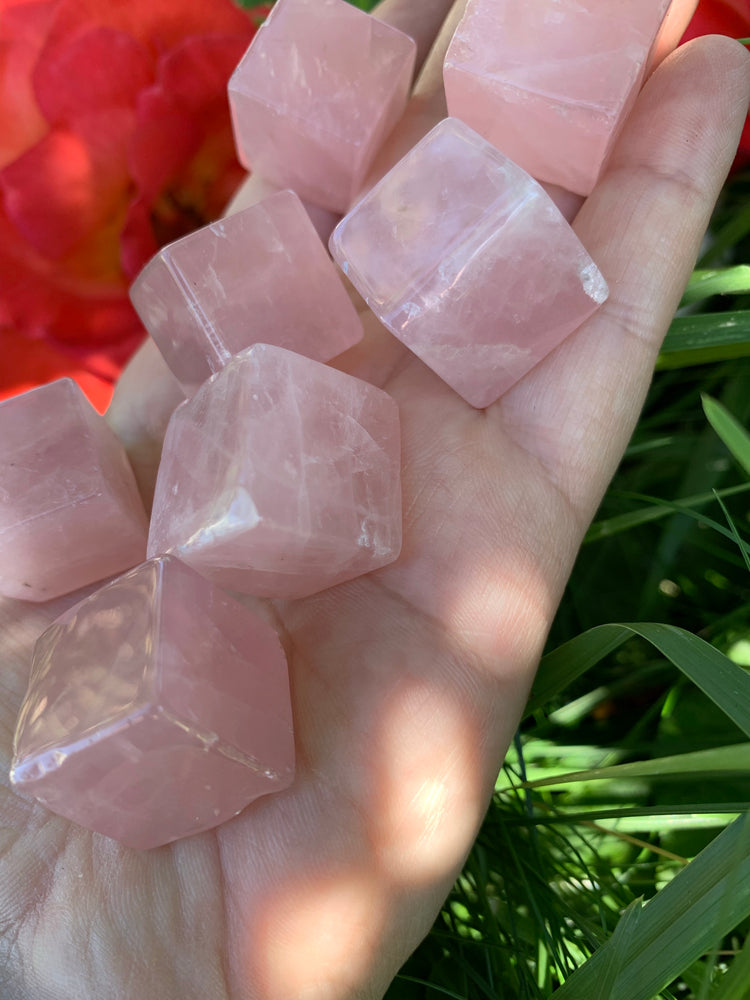 Rose Quartz cube