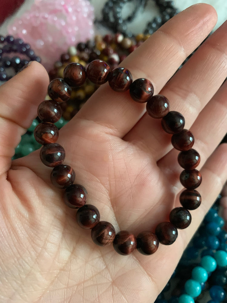 Red tigers eye bracelet