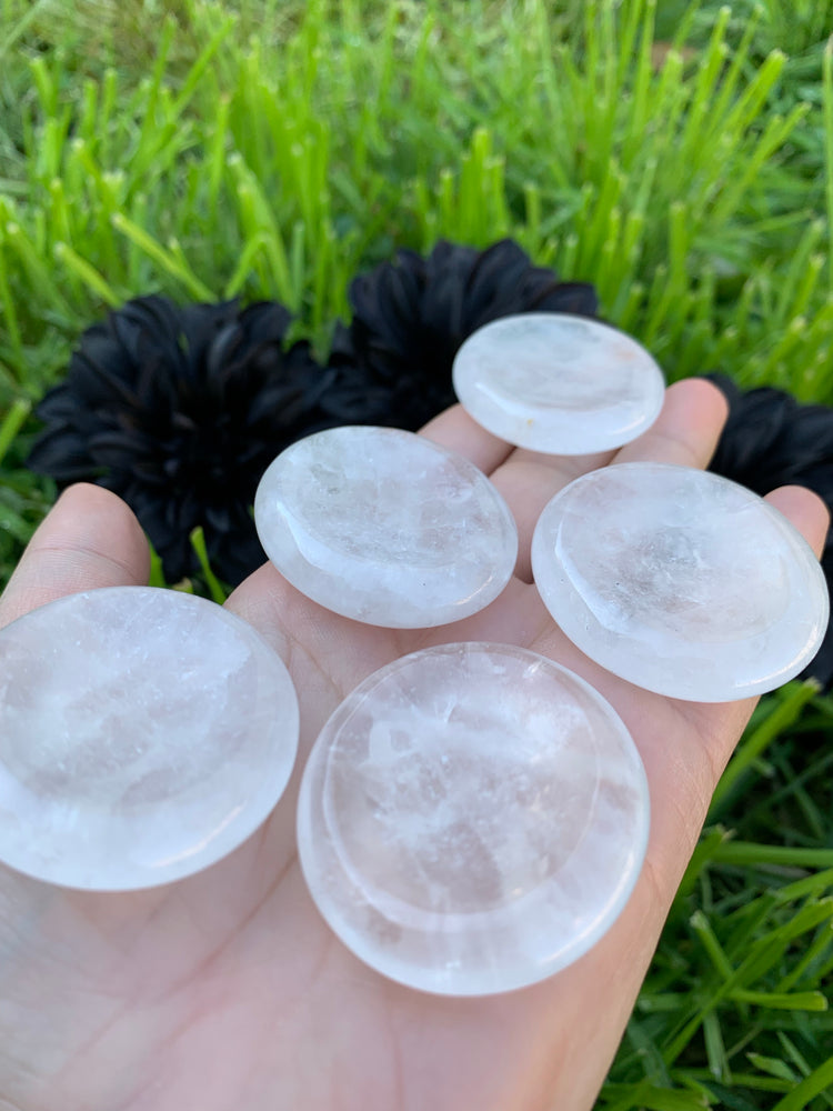 Clear Quartz worry stone