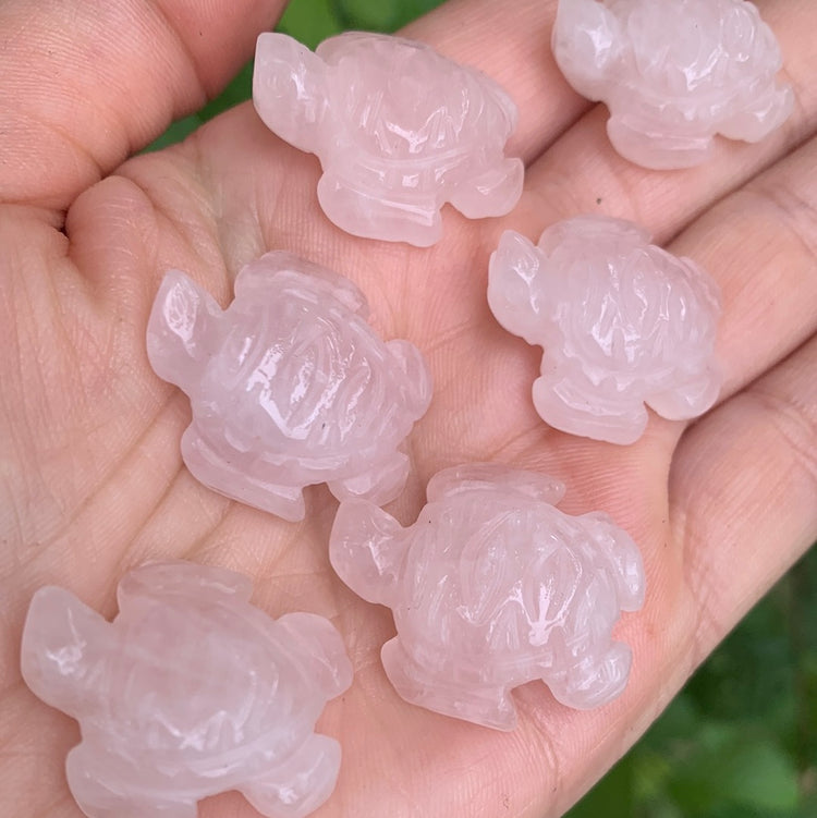 Rose Quartz Mini Turtle