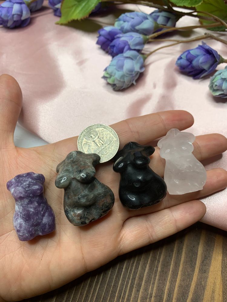 Goddess Body Mini - Pick your Crystal !