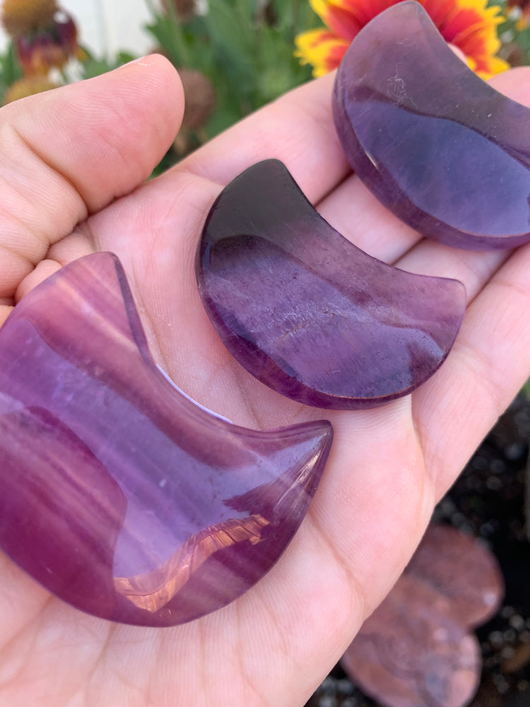 Purple Fluorite Moon