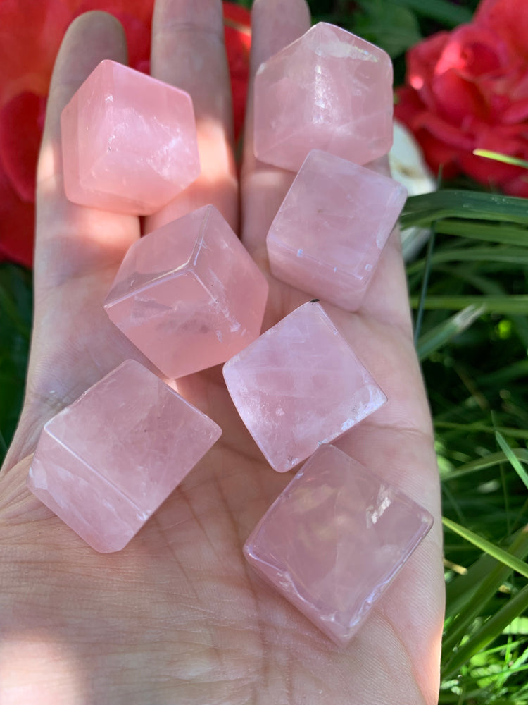 Rose Quartz cube