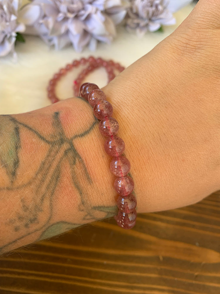 Strawberry Quartz Bracelet