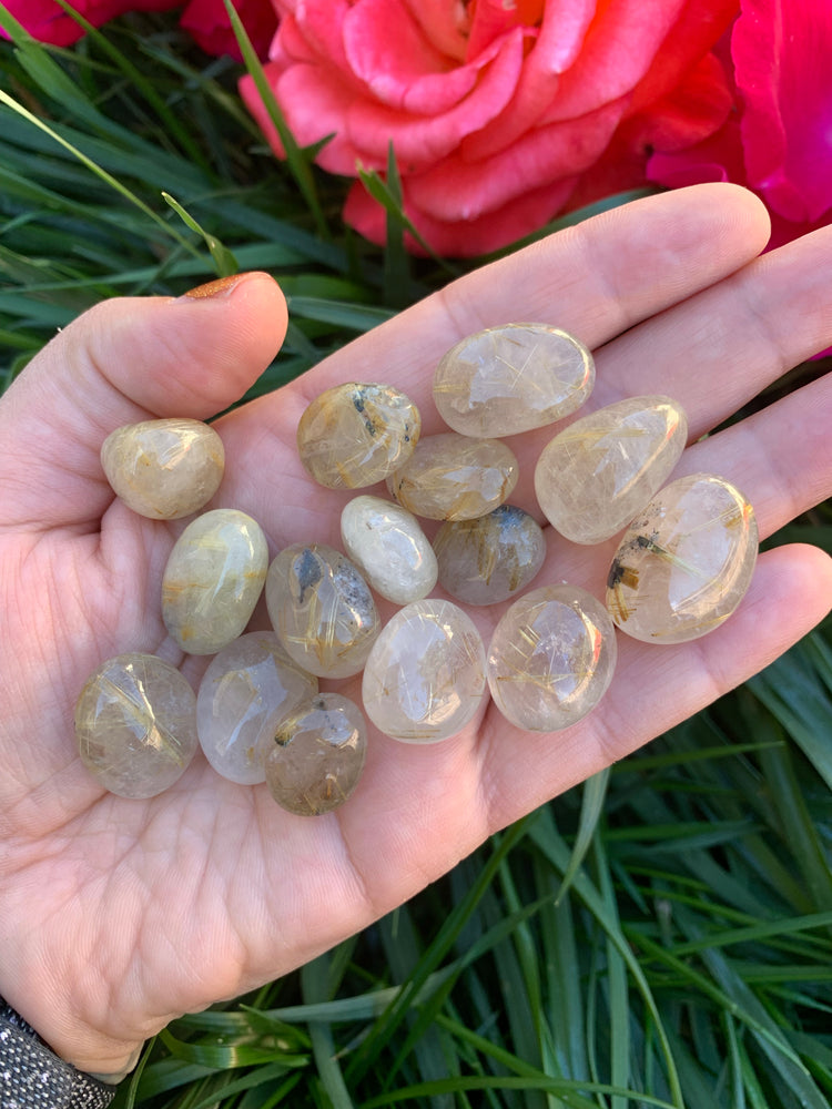 Rutilated Quartz Tumble