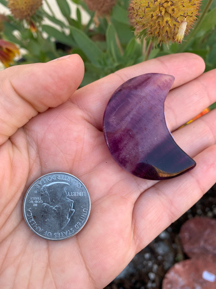 Purple Fluorite Moon