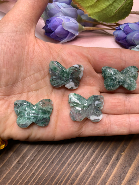 Moss Agate Butterfly