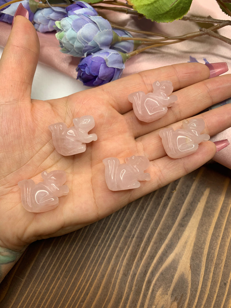 Squirrel - Rose Quartz