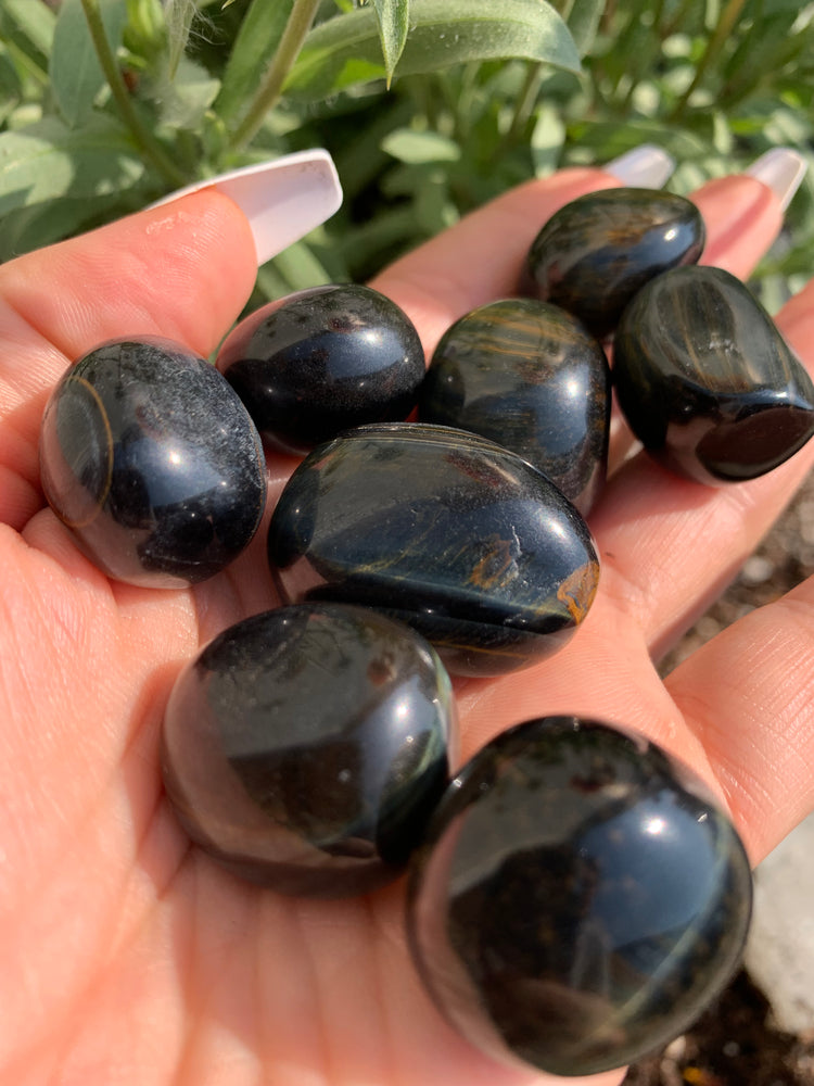 Blue Tigers Eye tumble