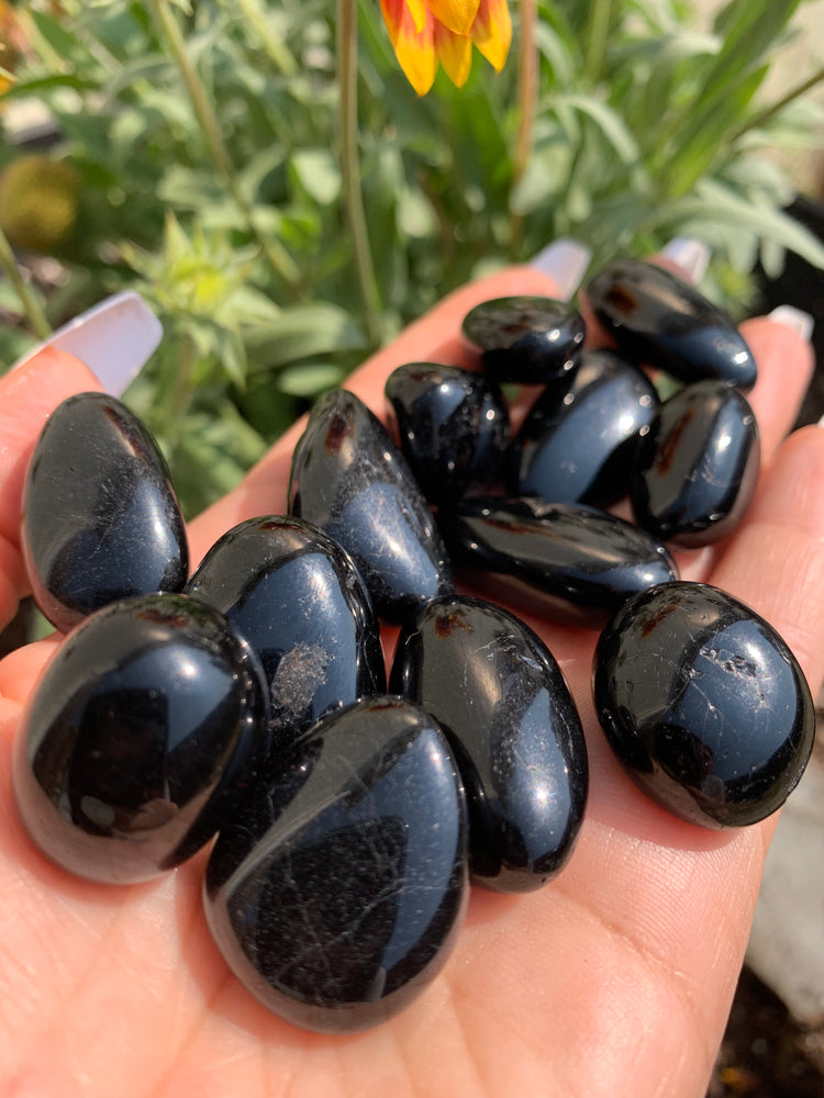 Black Tourmaline - standard size tumble