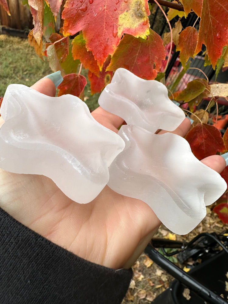 Selenite Star Bowl