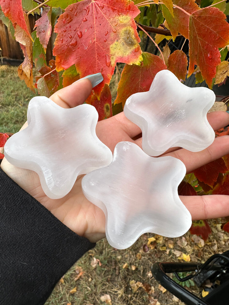 Selenite Star Bowl