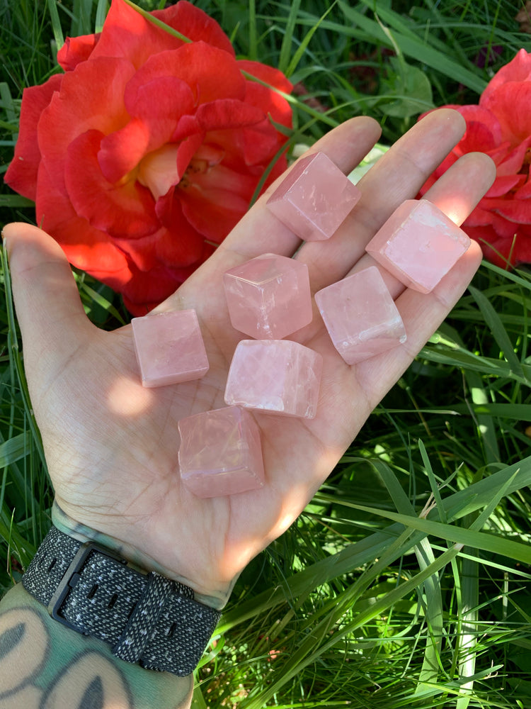 Rose Quartz cube