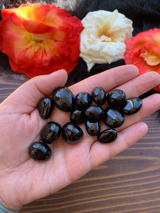 Black tourmaline small tumble