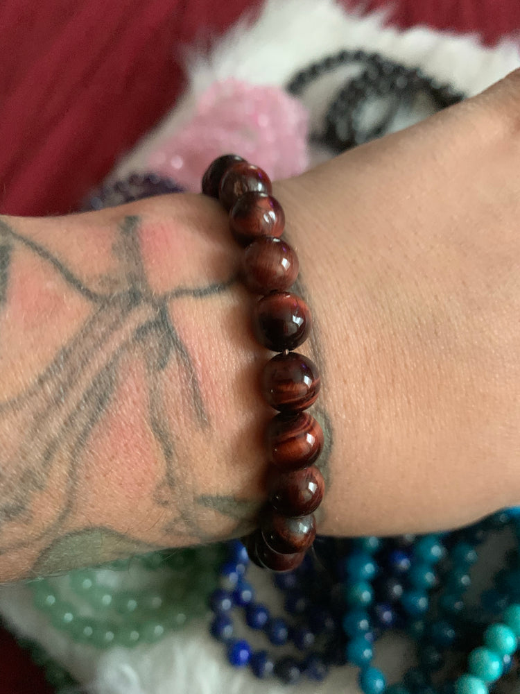 Red tigers eye bracelet