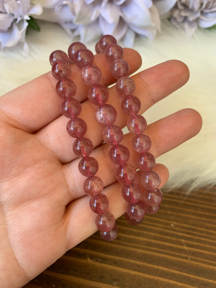 Strawberry Quartz Bracelet