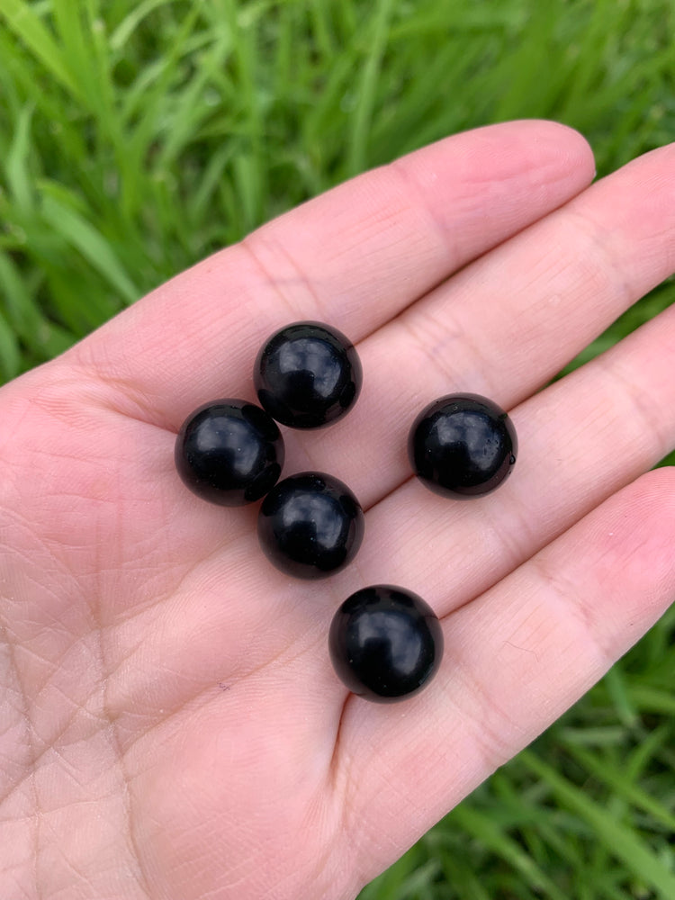 Obsidian mini spheres (comes with 5)