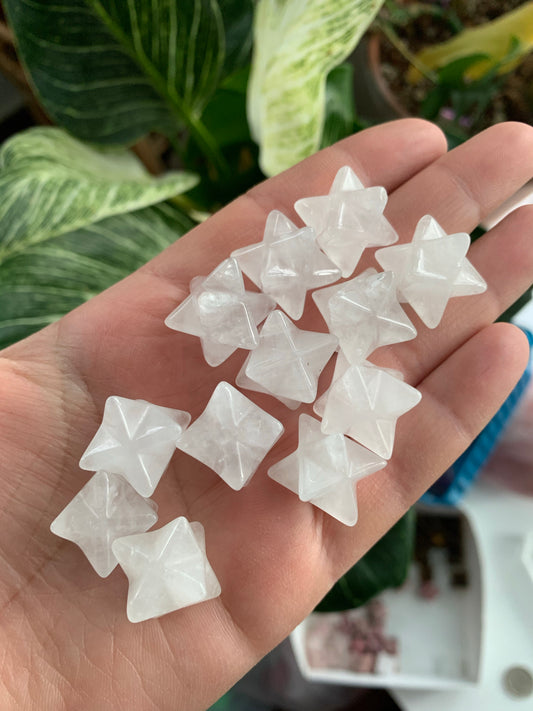 Clear quartz Merkaba