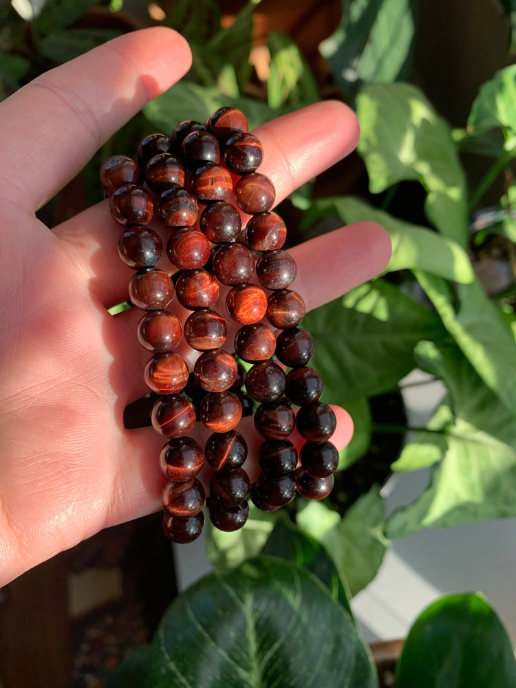 Red tigers eye bracelet