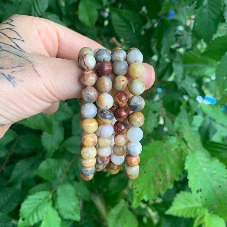 Crazy Lace Agate bracelet