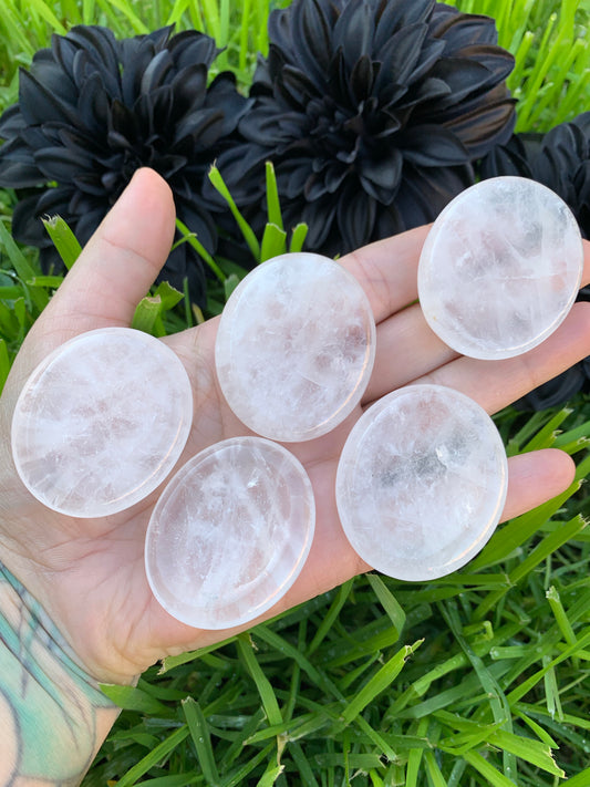 Clear Quartz worry stone