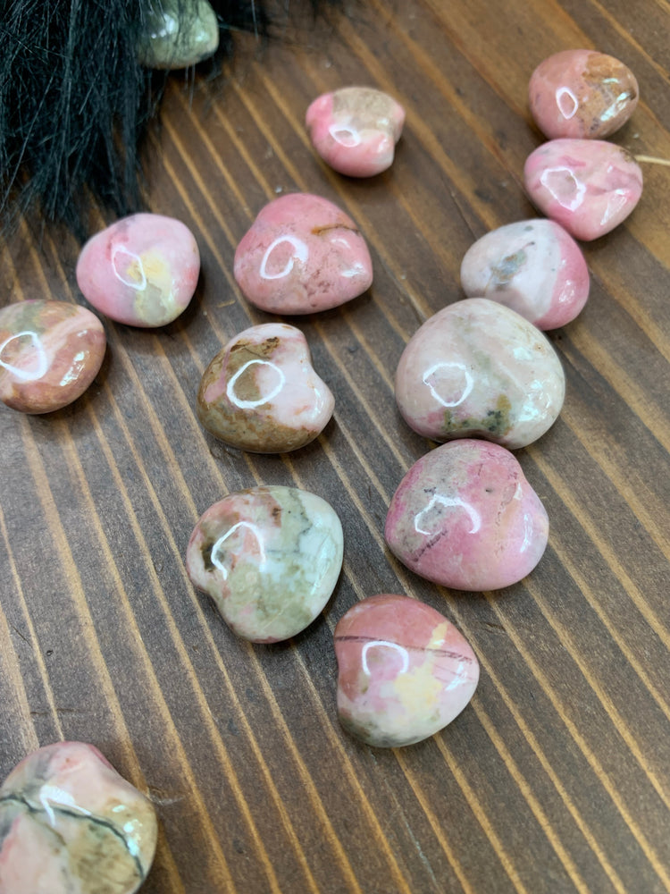 Rhodonite mini heart